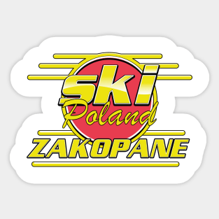 Zakopane Poland Ski logo Sticker